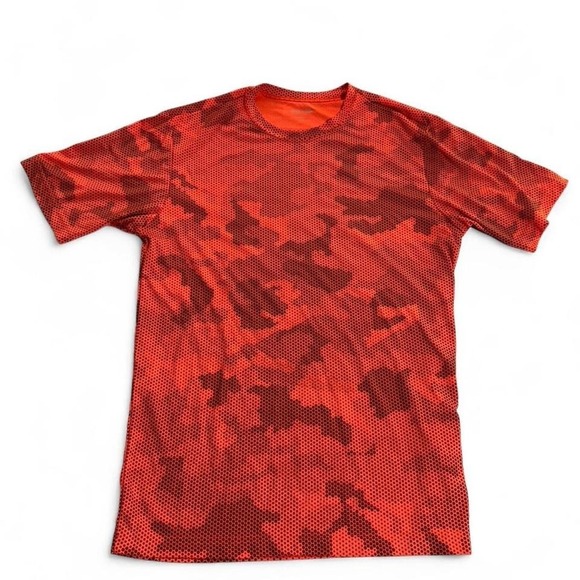 Sport-Tek Mens Orange Digital Camo US Forest Service Graphic T-Shirt ST370 Small